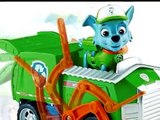 paw patrol pat patrouille rocky et son camion de recyclage vehicule figurines jouets pour enfants.