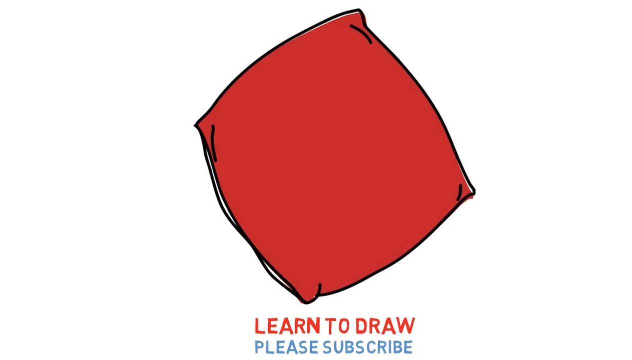 Easy Step For Kids How To Draw a Pillow