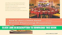 Collection Book How to Start a Home-Based Event Planning Business (Home-Based Business Series)