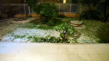 Snow fell in Jerusalem in 9/1/2013