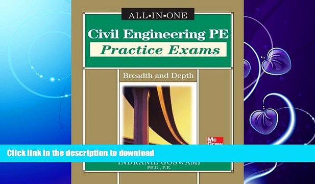 FAVORITE BOOK Civil Engineering PE Practice Exams: Breadth and Depth FULL ONLINE