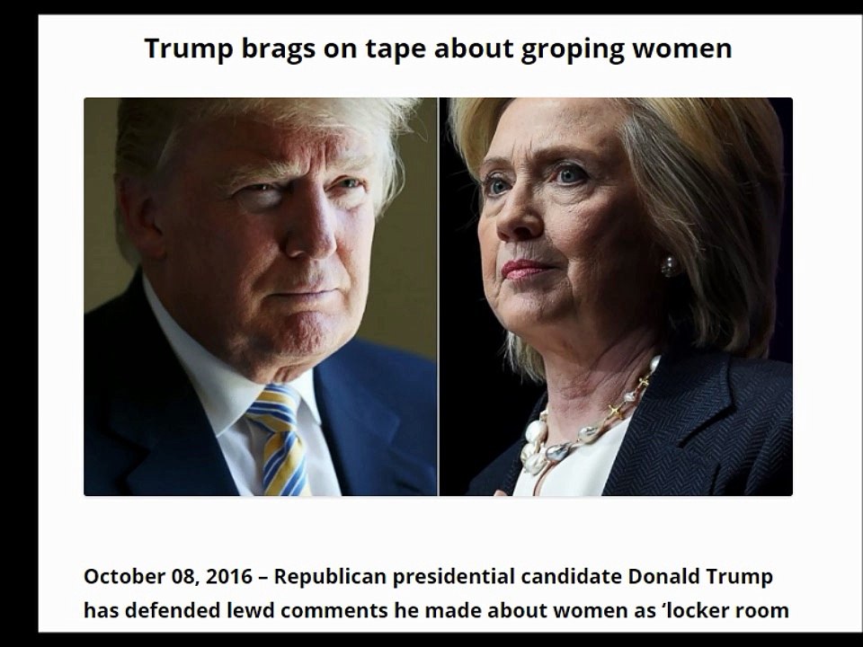 My Thoughts: Trump brags on tape about groping women