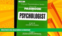 FAVORITE BOOK  Psychologist(Passbooks) (Passbook Series. Passbooks for Civil Service