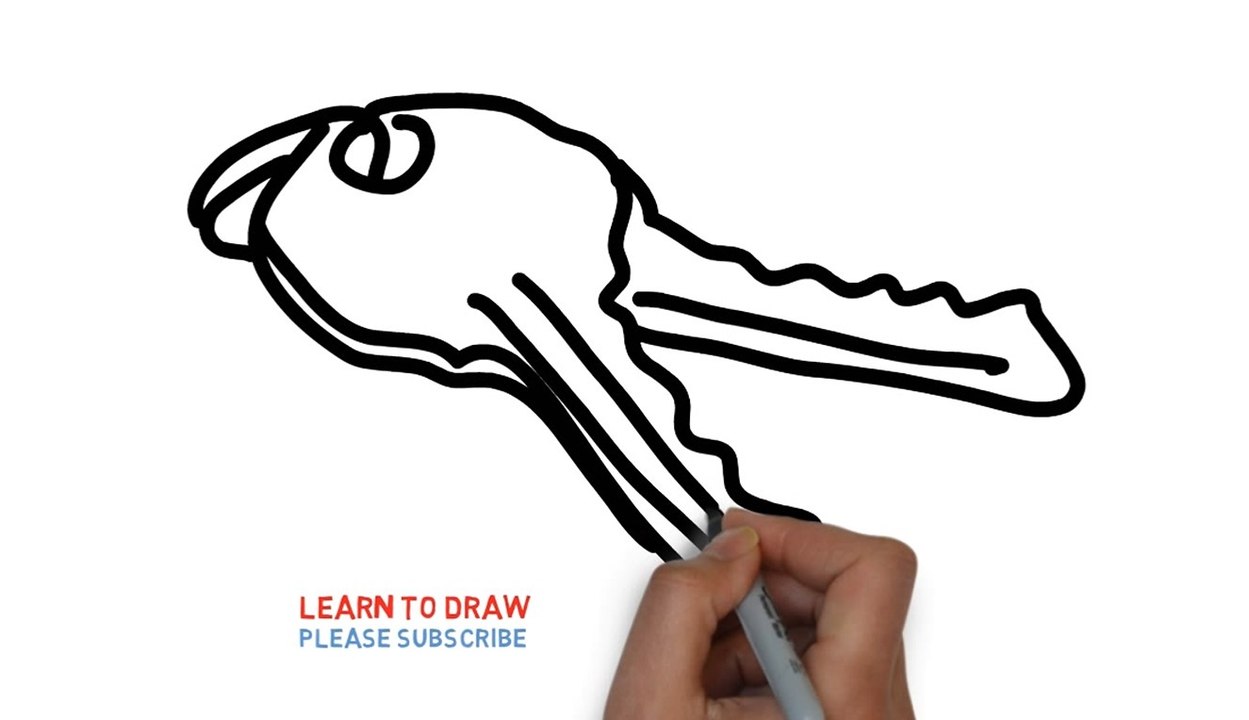 Easy Step For Kids How To Draw The Key
