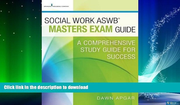 FAVORITE BOOK Social Work ASWB Masters Exam Guide: A Comprehensive Study Guide for Success GET