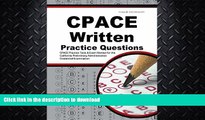 FAVORITE BOOK  CPACE Written Practice Questions: CPACE Practice Tests   Exam Review for the