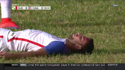 Steve Birnbaum Gets Terribly Injured After A Kick To The Head vs Cuba!