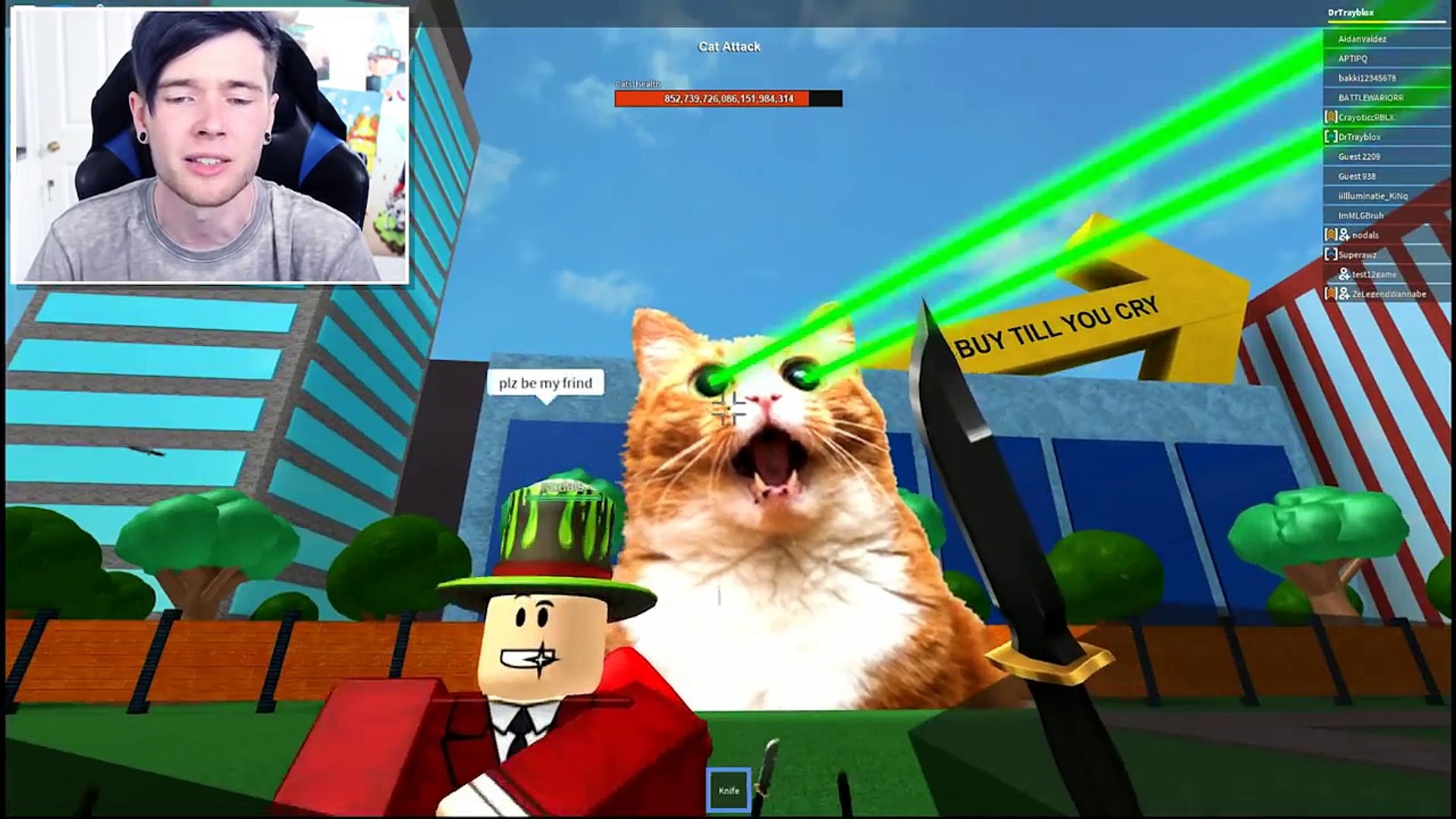Roblox Giant Laser Eyes Cat Atttack Video Dailymotion
