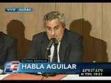 Conferencia de prensa de Aguilar