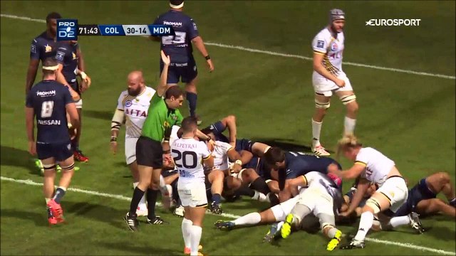 SITE OFFICIEL STADE MONTOIS RUGBY - 3eme ESSAI Y. LAOUSSE-AZPIAZU - COLOMIERS vs STADE MONTOIS