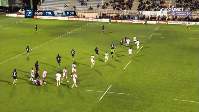 SITE OFFICIEL STADE MONTOIS RUGBY - 1er ESSAI Y. LAOUSSE-AZPIAZU - COLOMIERS vs STADE MONTOIS