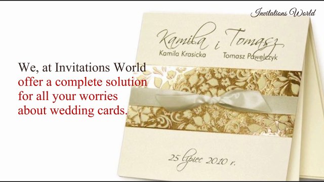 Best Wedding Invitations UK- Invitations-world.com