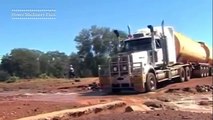 Amazing truck driving skills, driving in snow, best driving fails, driver operator.