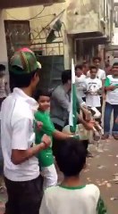 Friends fun with Goat on dj music