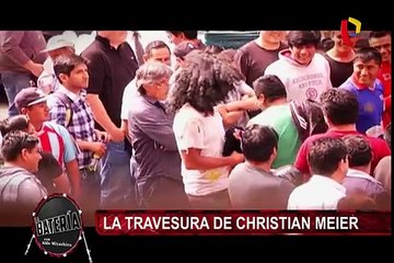 Christian Meier y otras figuras que se disfrazaron de mendigos