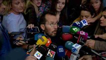 Echenique aboga por que la abstención del PSOE tenga consecuencias políticas