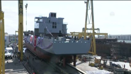 Tcg Yzb. Güngör Durmuş Gemisi Denize İndirildi
