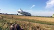 Airlander 10 crashing into the ground cardington shed airship