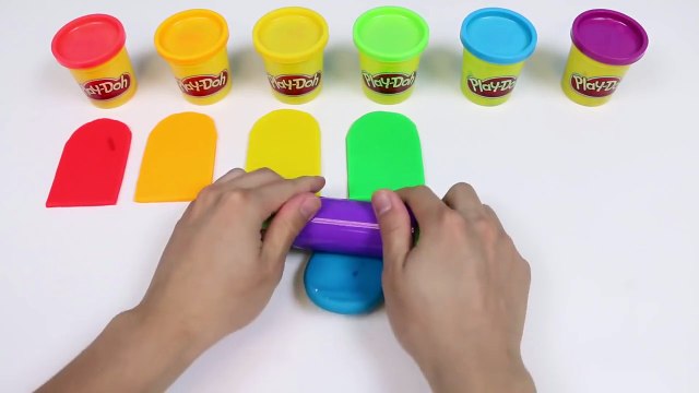 DIY Play Doh Chocolate Covered Rainbow Ice Cream | Easy How to Make Play Dough Rainbow Popsicle!