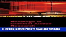 [PDF] Voices from the Field: Readings in Criminal Justice Research (Criminal Justice Series) Full