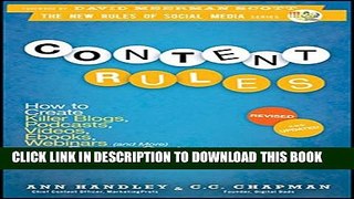 Collection Book Content Rules: How to Create Killer Blogs, Podcasts, Videos, Ebooks, Webinars (and