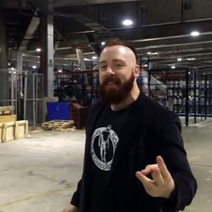 Sheamus arrives to O2 Arena for match no. 4 in a Best of Seven Series against Cesaro