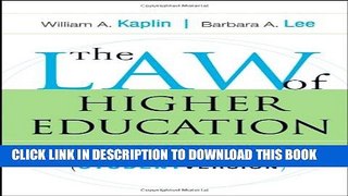 [PDF] The Law of Higher Education, 4th Edition Full Online