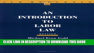 [PDF] An Introduction to Labor Law (ILR Bulletin) Popular Online