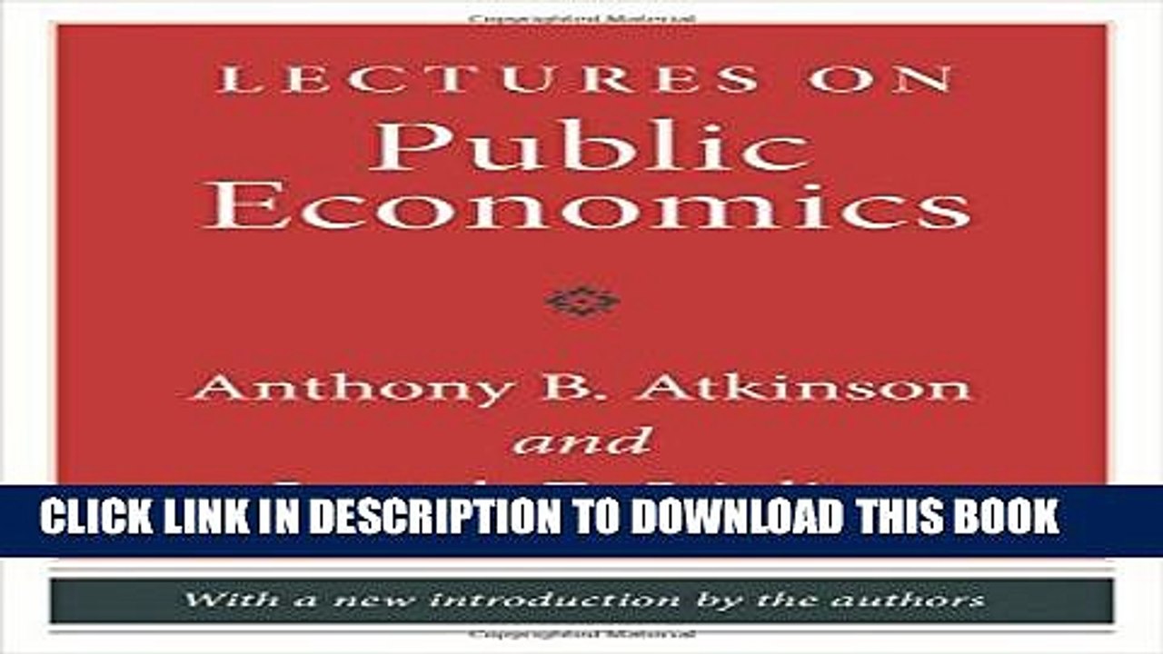 [PDF] Lectures on Public Economics Popular Online