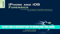 Collection Book iPhone and iOS Forensics: Investigation, Analysis and Mobile Security for Apple