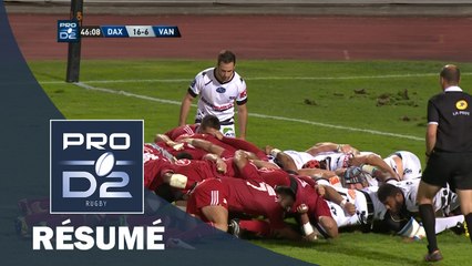 PRO D2 - Résumé Dax-Vannes: 33-27 - J06 - Saison 2016/2017