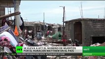 Un promedio de mas de 877 haitianos han caido tras el huracan