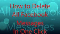 How to Delete All Facebook Messages In One Click (Easiest)