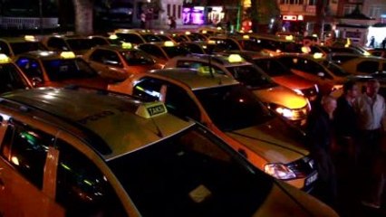 İzmitli Taksiciler Cinayeti Protesto Etti