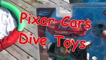 Pixar Cars Dive Toys Lightning McQueen, Mater and Finn McMissile in the Pool