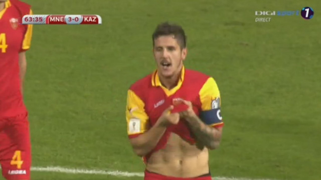 Stevan Jovetić  Goal HD - Montenegro 3 - 0	 Kazakhstan 08-10-2016 HD
