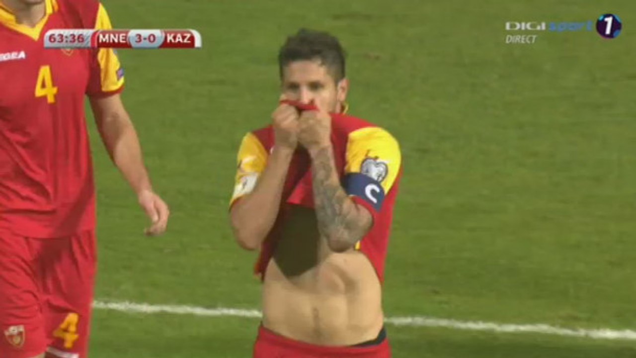 Stevan Jovetić  Goal HD - Montenegro 3 - 0	 Kazakhstan 08-10-2016 HD