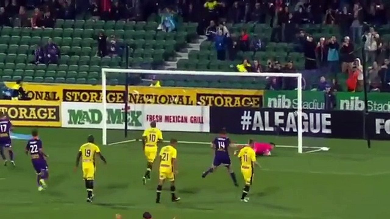 Perth Glory v Central Coast Mariners 3-3. All GOALS. A-League 8_10_2016 -