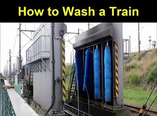 دوسرے ملکوں میں اور پاکستان میں ٹرین دھونے کا سٹائل ہا ہا