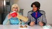 Frozen Elsa vs Hans Burger Challenge in Real Life Frozen Characters. DisneyToysFan