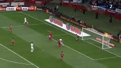 Robert Lewandowski  Goal HD - Poland 1-0 Denmark 08-10-2016 HD