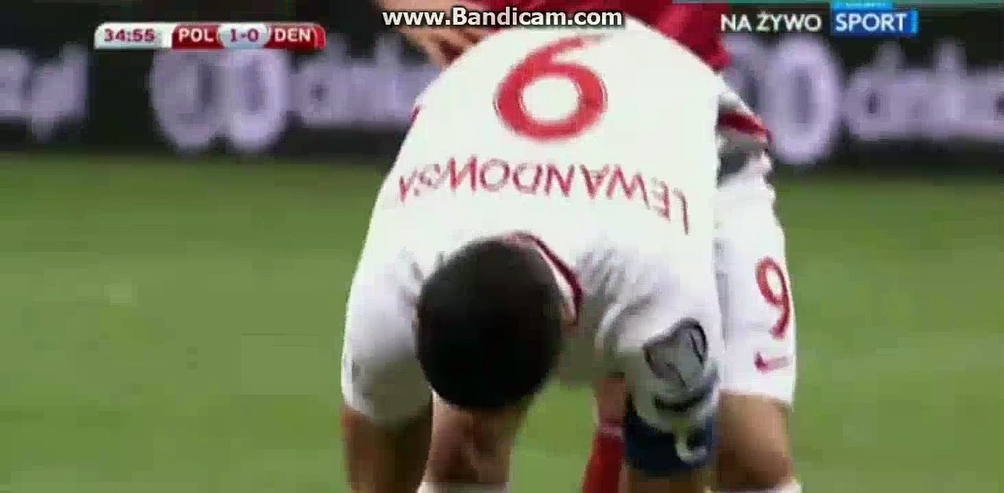 Robert Lewandowski Goal HD Poland 2-0 Denamark - 08-10-2016