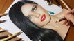 Speed Drawing of Adriana Lima How to Draw Time Lapse Art Video Colored Pencil Illustration Artwork Draw Realism