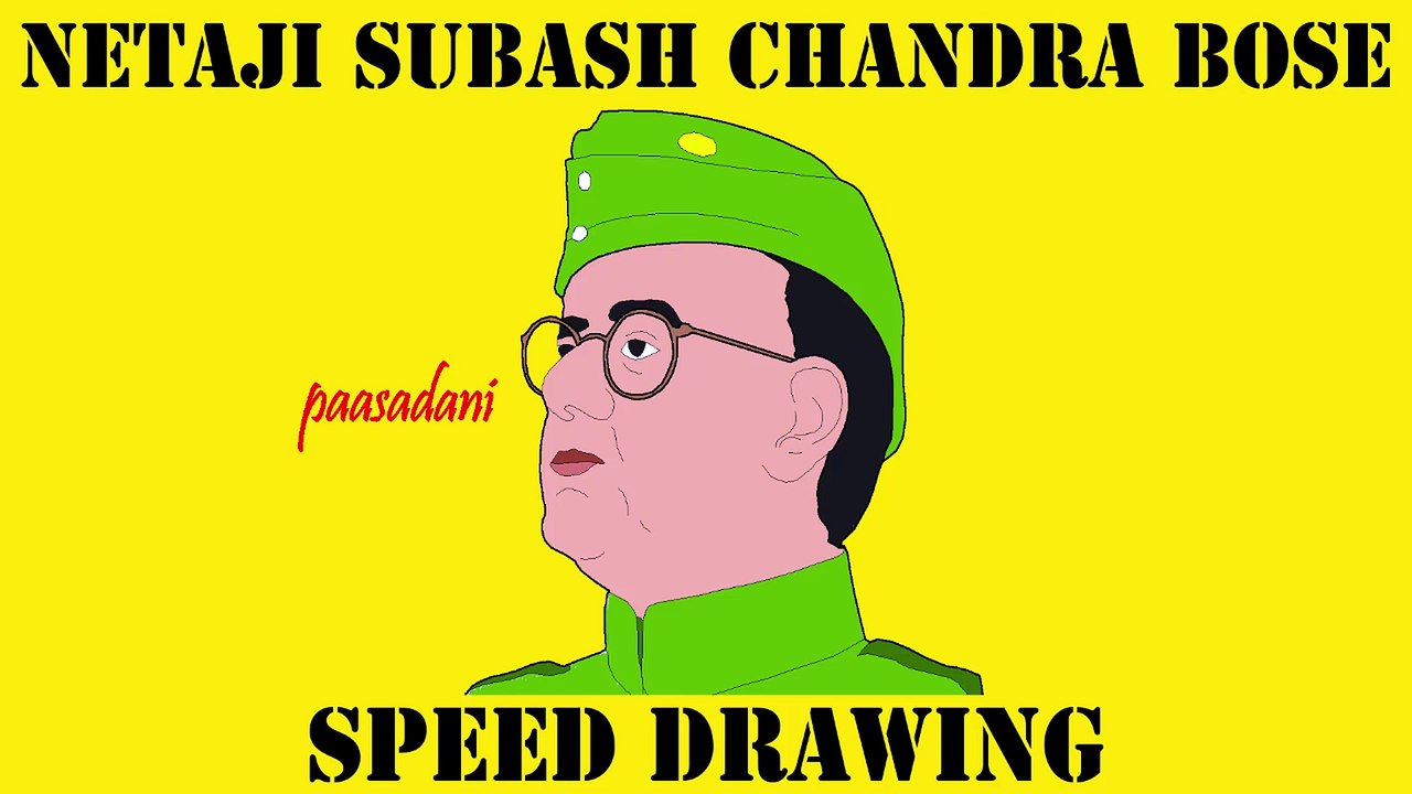 Netaji Subash Chandra Bose Speed Drawing