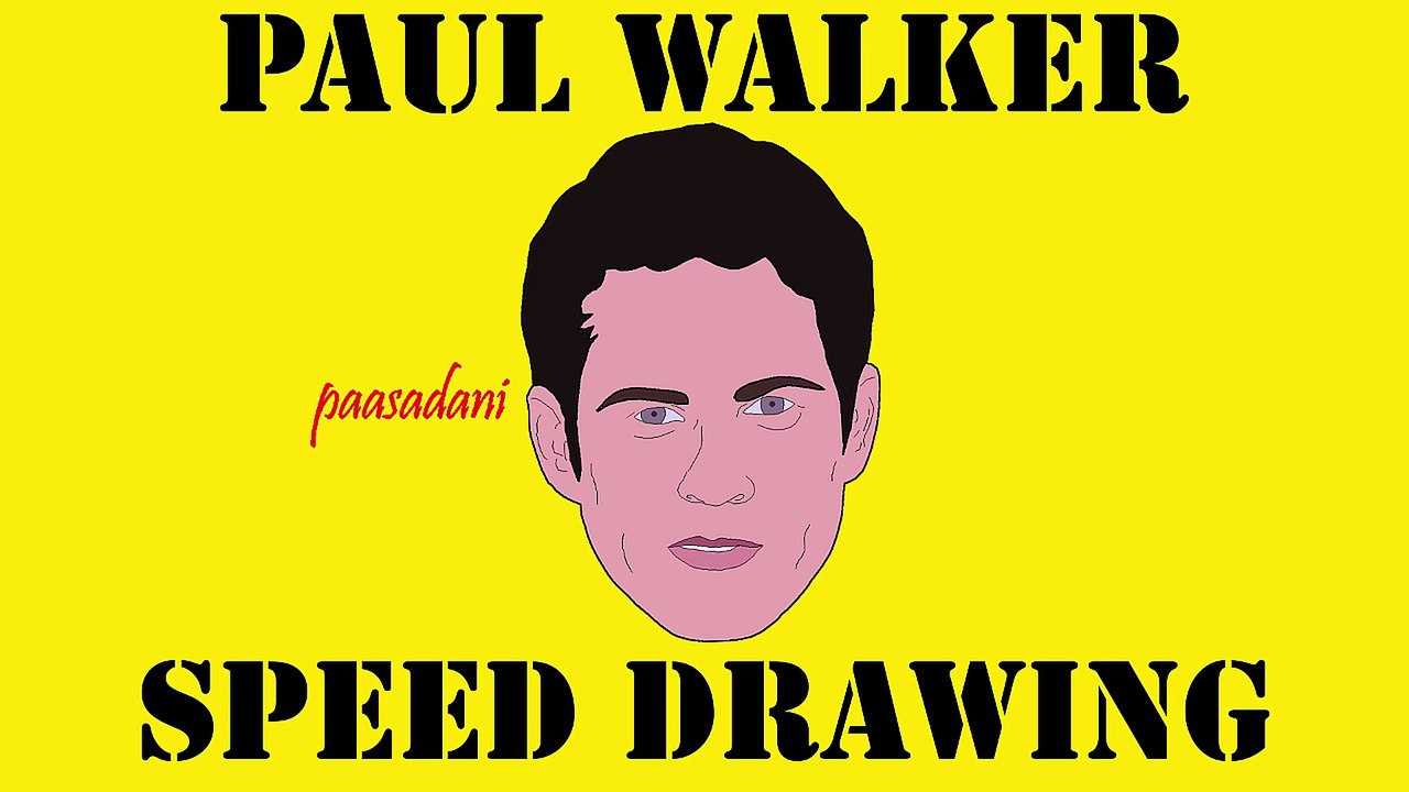 Paul Walker Speed Drawing