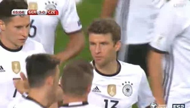 Thomas Müller 2nd Goal HD - Germany 3-0 Czech Republic 08.10.2016 HD