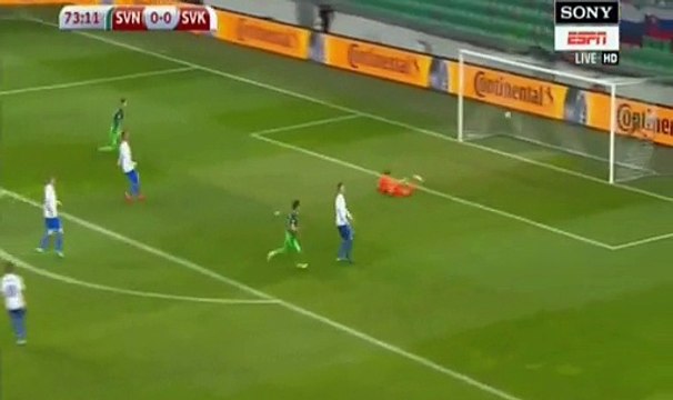 Rok Kronaveter Goal HD - Slovenia 1-0 Slovakia - 08.10.2016 HD