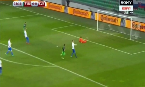 Rok Kronaveter Goal HD - Slovenia 1-0 Slovakia - 08.10.2016 HD