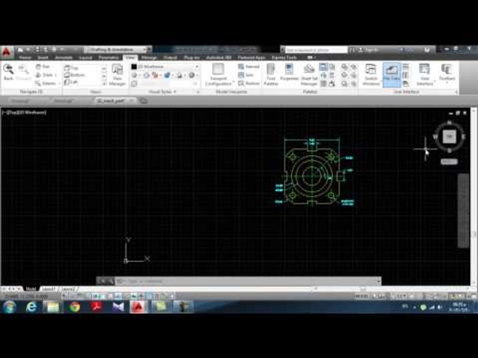 تعليم اوتوكاد 2014 : الدرس الأول واجهة البرنامج