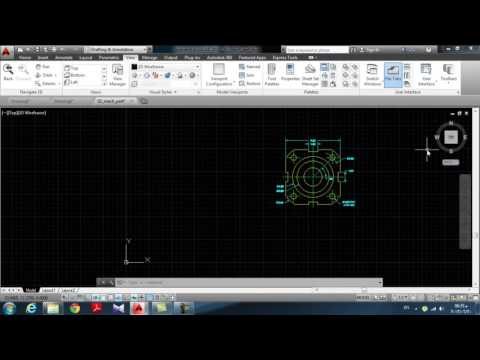تعليم اوتوكاد 2014 : الدرس الأول واجهة البرنامج